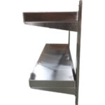 Roostevabast terasest seinale kinnitatav riiul, 2-astmeline, reguleeritav | Adexa QHWSA21830 - Image 5