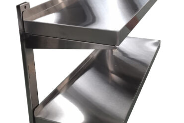 Roostevabast terasest seinale kinnitatav riiul, 2-astmeline, reguleeritav | Adexa QHWSA21830