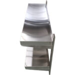 Roostevabast terasest seinale kinnitatav riiul, 2-astmeline, reguleeritav | Adexa QHWSA21830 - Image 2