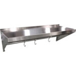 Roostevabast terasest seinariiul 1 tasapinnaga konksudega | Adexa QHWSH1830