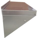 Roostevabast terasest seinariiul 1 tasapinnaga konksudega | Adexa QHWSH1830 - Image 2