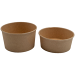 300 tk Kraft Salatikauss Ümar 1000ml PE | Adexa SB1000K - Image 2