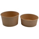 300 tk Kraftsalatikauss ümar 750ml PE | Adexa SB750K - Image 2