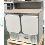 Pitsa ettevalmistuslaud 2 ust Roostevaba teras Pitsapealne 5xGN1/6 Sügavus 700mm | Adexa THPS900 - Image 4