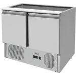 Saladikülmik klaasist pealispinnaga 900x700x1350mm 2 ust | Adexa THS900CG - Image 4