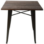 Bistroo laud Tume puidust pealne 800x800mm Siseruumides | Adexa WW265BD - Image 4