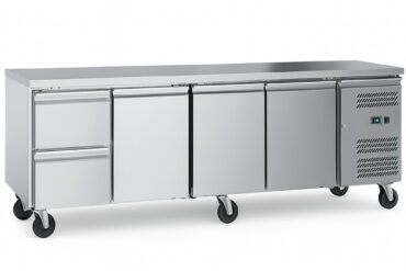 Kaubanduslik jahutatud lett 3 ust 2 sahtlit Sügavus 700mm | Adexa 2DRG41V