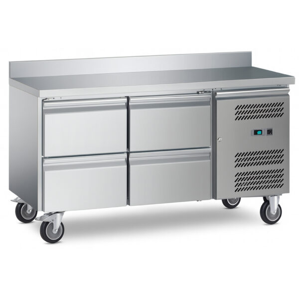 Kaubanduslik jahutatud lett 4 sahtliga Sügavus 700mm tagasein | Adexa 4DRG22V