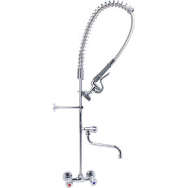 Eelpesuprits koos kraaniga Seinakinnitus Pööratav käepide Kaks ava Kahekordne ühendus Kõrgus 1150mm Ava 18mm Roostevaba teras | Adexa 6903A12