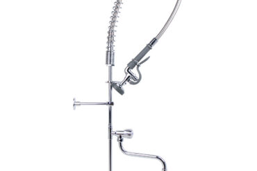 Eelpesudush koos kraaniga Seinakinnitus Pööratav käepide Kaks ava Kahekordne ühendus Kõrgus 1150mm Ava 18mm Roostevaba teras | Adexa 6903A12