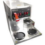 Kommertslik filterkohvimasin kuuma vee dosaatori ja automaatse täitmisega, 3 kuumutusplaati | Adexa FRB286 - Image 4