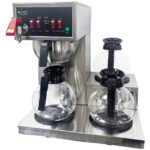 Kommertslik filterkohvimasin kuuma vee dosaatori ja automaatse täitmisega, 3 kuumutusplaati | Adexa FRB286