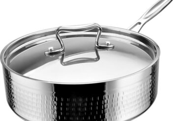 Kolmekihiline vasardatud kastmepott ⌀200x70mm 2,2 liitrit Hõbedane | Adexa C0311026S