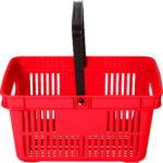 Ostukorv plastik 480x325x250 punane | | Adexa PH001R - Image 3