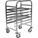 Pan Trolley 6x600x400mm kandikud Roostevaba teras 470x620x970mm Kihi vahe 80mm | Adexa RT6406