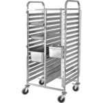 Panniriiul 30xGN1/1 alused Roostevaba teras 550x740x1705mm Kihtide vahe 80mm | Adexa RTD1115