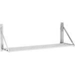 Torustikuga stiilis kokkupandav seinariiul roostevaba teras 800x300x270mm | Adexa 331002