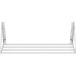 Torustikuga stiilis kokkupandav seinariiul roostevaba teras 800x300x270mm | Adexa 331002 - Image 2