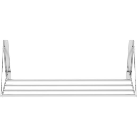 Torustikuga stiilis kokkupandav seinariiul roostevaba teras 800x300x270mm | Adexa 331002 - Image 2