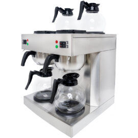 Kaubanduslik kahefiltriline kohvimasin käsitsi täitmisega 4 klaaskannu 4 kuumutusplaati | Adexa DRB386