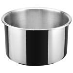 Serveerimis- ja kuumutuspotiga klaaskaanega & roostevabast terasest sisuga kolmekihiline haamerdatud pind ⌀320x210mm vask | Adexa E0312301 - Image 4