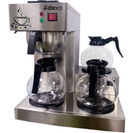 Kaubanduslik filtrikohvimasin käsitsi täitmisega, 3 kuumutusplaati | Adexa RBT386