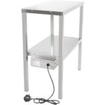 Väljastustasapind 2 taset Roostevaba teras 1200x335x700mm | Adexa WHESP1203470 - Image 2