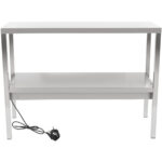 Väljastustasapind 2 tasandiga roostevaba teras 1500x335x700mm | Adexa WHESP1503470