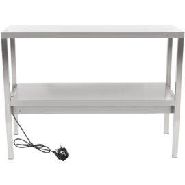 Väljastustasapind 2 tasandiga roostevaba teras 1500x335x700mm | Adexa WHESP1503470