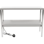 Väljastustasapind, 2 taset, roostevaba teras, 1800x335x700mm | Adexa WHESP1803470