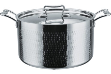 Haamriga hautamispott kaanega Kolmekihiline 200x125mm 3,9 liitrit Hõbedane | Adexa C0310007S