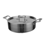 Haamriga hautamispott kaanega Kolmekihiline ⌀220x75mm 2,8 liitrit Hõbedane | Adexa C0311008S