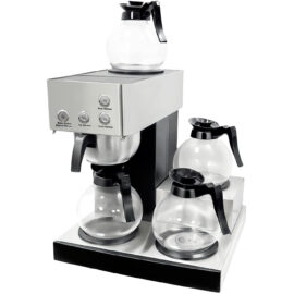 Kaubanduslik filtrikohvimasin käsitsi täitmisega, 3 kuumutusplaati | Adexa CBT02
