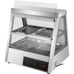 Soojendusega Vitriin 2 tasandit Avaneb tagant ja eest 700x655x740mm Letipealne | Adexa HW2X2 - Image 2