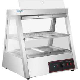 Kuumutatud vitriin 2 tasandit Avaneb tagant ja eest 700x655x740mm Letipealne | Adexa HW2X2