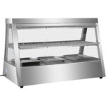 Soojendusega Vitriin 2 tasandit Avaneb tagant ja eest 1100x655x740mm Letipealne | Adexa HW2X3 - Image 3