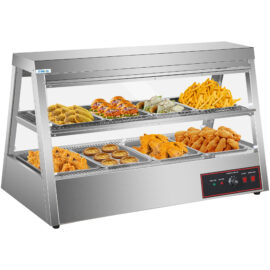 Kuumutatud vitriin 2 tasandit Avaneb tagant ja eest 1200x655x740mm Letipealne | Adexa HW2X4