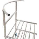 Roostevabast terasest segamiskausi käru koos kausi ja 2 riiuliga 514x350x838mm | Adexa MBXS001 - Image 5