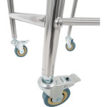 Roostevabast terasest segamiskausi käru koos kausi ja 2 riiuliga 514x350x838mm | Adexa MBXS001 - Image 3