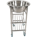 Roostevabast terasest segamiskausi käru koos kausi ja 2 riiuliga 514x350x838mm | Adexa MBXS001 - Image 4