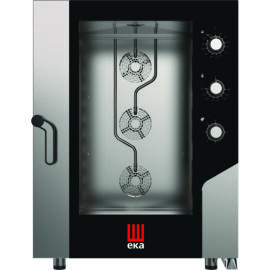 Professionaalne Kombiahi Elektriline 10 x GN1/1 & 600x400m Elektromehaanilised Juhtimisseadmed Otsene Aur | Tecnoeka MKF1016S