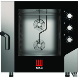 Professionaalne kombiahi Elektriline 6 x GN1/1 ja 600x400mm Elektromehaanilised juhtimisseadmed Otsene aur | Tecnoeka MKF616S