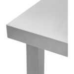 Kaubanduslik mobiilne töölaud ratastega, roostevaba teras, alumine riiul 1200x700x900mm | Adexa DWTC70120 - Image 4