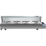 Kaubanduslik Bain Marie klaaskattega aevastuskaitsega 4xGN1/2 | Adexa HBM24 - Image 3