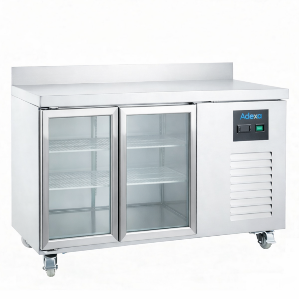 Kaubanduslik jahutatud lett 2 klaasust GN1/1 tagumine tõke | Adexa DRGN2200TNG