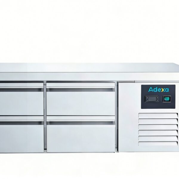 Kaubanduslik madal sügavkülmik 4 sahtliga | Adexa DUGN2140BT