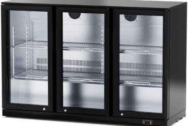 Baarikülmik 3 hingedega ust 312 liitrit Must | Adexa BC03PP