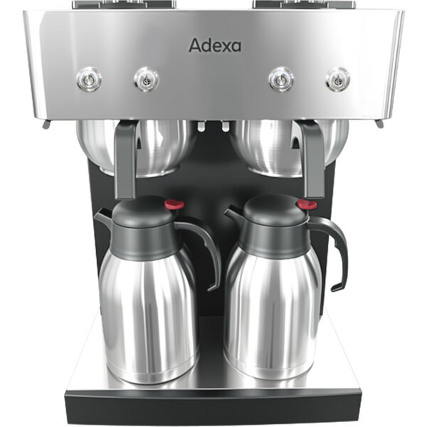 Kaubanduslik kaksikfiltriga kohvimasin käsitsi täidetav 2 vaakumpotti | Adexa CBD02B2