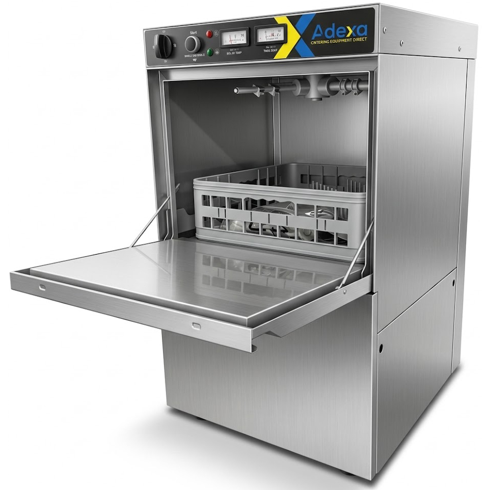 Kaubanduslik klaasipesumasin 30 korvi/tunnis 400mm korv Drenaažipump Pesuvahendipump Loputusaine pump Paagi ja katla termostaat | Adexa WZ40DRDPBTT Kaubanduslik klaasipesumasin 30 korvi/tunnis 400mm korv Drenaažipump Pesuvahendipump Loputusaine pump Paagi ja katla termostaat | Adexa WZ40DRDPBTT - Image 1