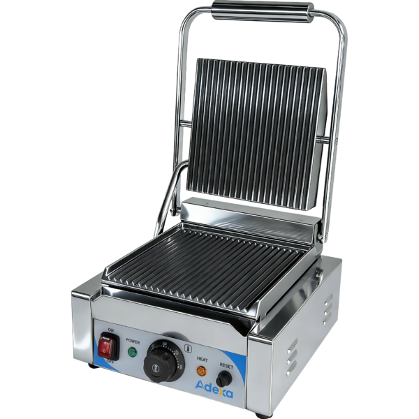 Tugev Panini Kontaktgrill Ribidega 1.8kW | Adexa IEG811R